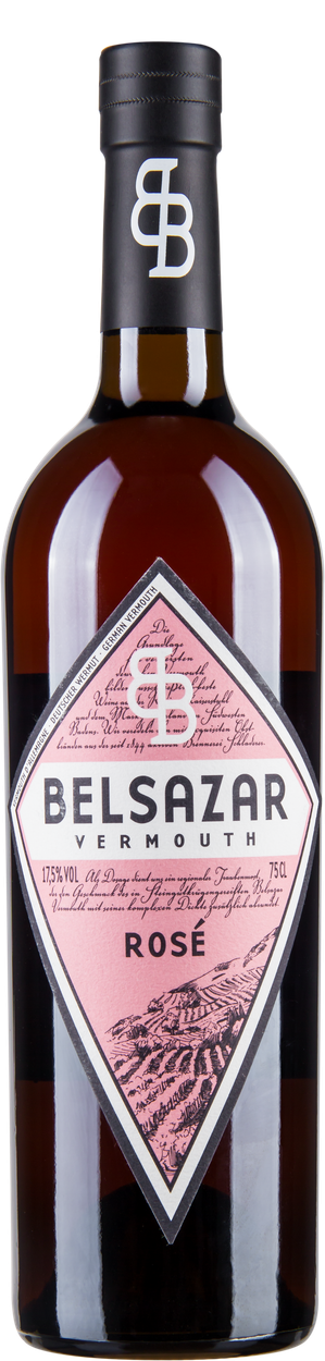 Vermouth Rosé Wein Aperitif von BELSAZAR aus Deutschland