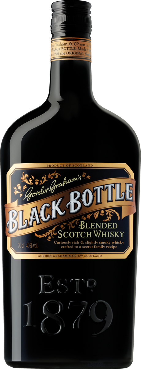 Blended Scotch Whiskey von BLACK BOTTLE aus Großbritannien