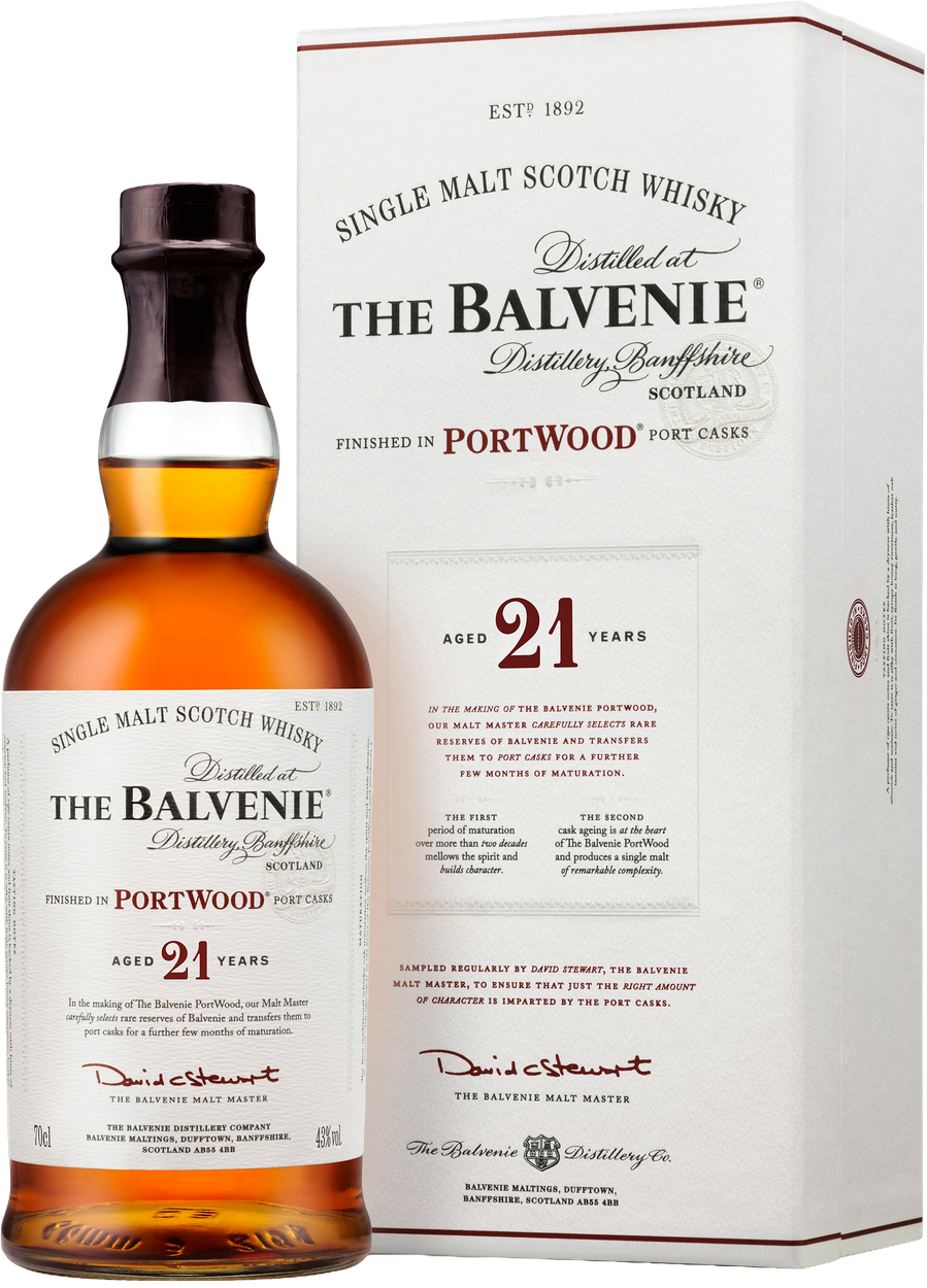 21 years Port Wood Speyside Single Malt Scotch Whisky von BALVENIE aus Großbritannien