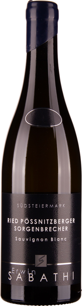 Wein aus Österreich Rarität Sauvignon Blanc Ried Pössnitzberger Sorgenbrecher Südsteiermark DAC 2016 Glasflasche