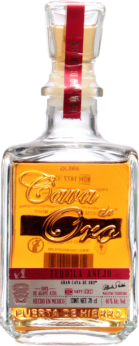 Anejo Tequila 100% Agave von CAVA DE ORO aus Mexiko