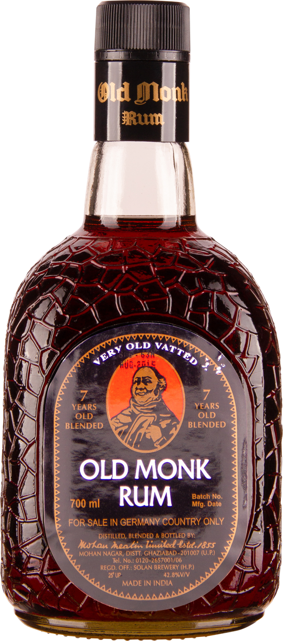 7 years Rum von OLD MONK aus Indien