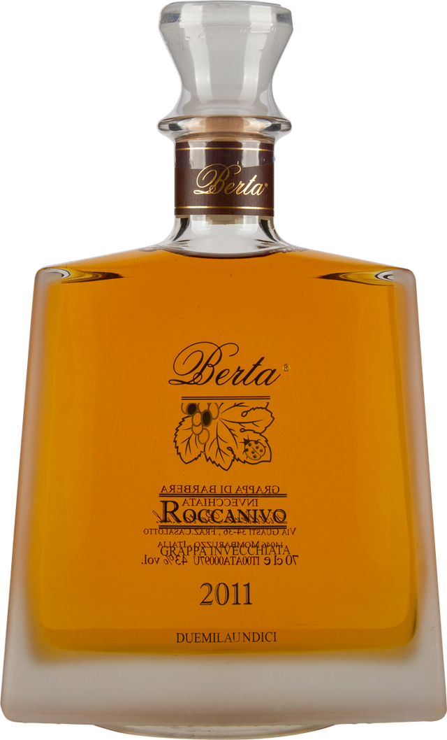 Roccanivo Grappa di Barbera 2013 von BERTA aus Italien