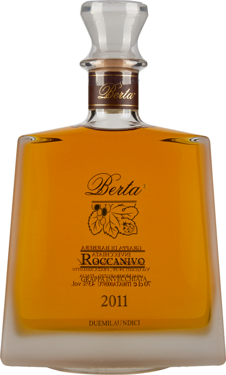 Roccanivo Grappa di Barbera 2013 von BERTA aus Österreich