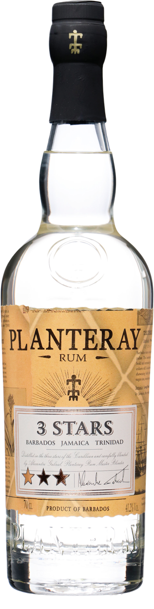 3 Stars White Rum von PLANTERAY aus Barbados