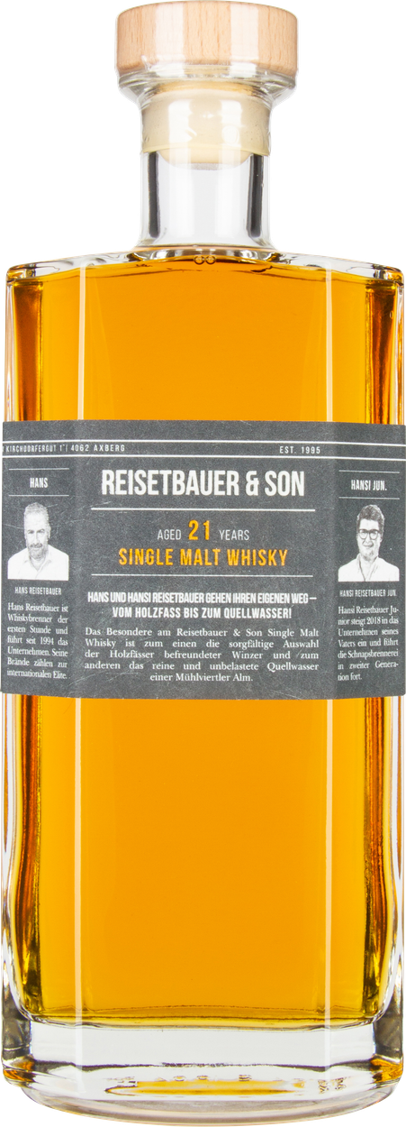 Rarität 21 years Single Malt Whisky von REISETBAUER & SON aus Österreich