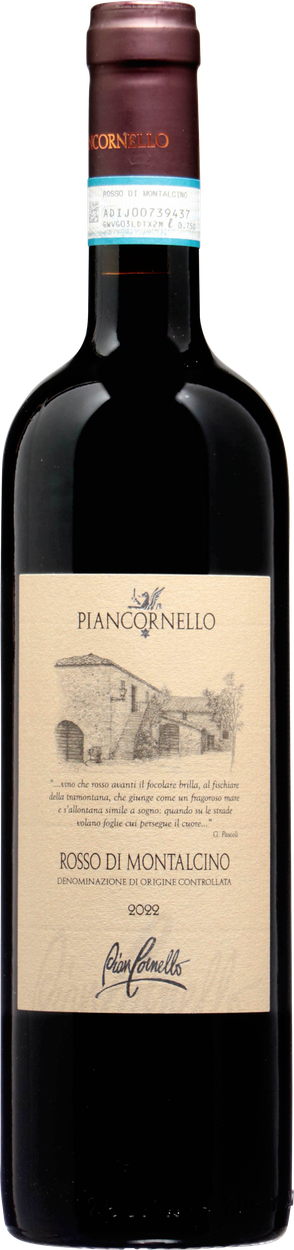Rosso di Montalcino bio 2022 von PIANCORNELLO aus Italien