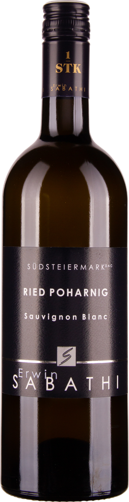 Wein aus Österreich Rarität Sauvignon Blanc Ried Poharnig 1STK Südsteiermark DAC 2017 Glasflasche