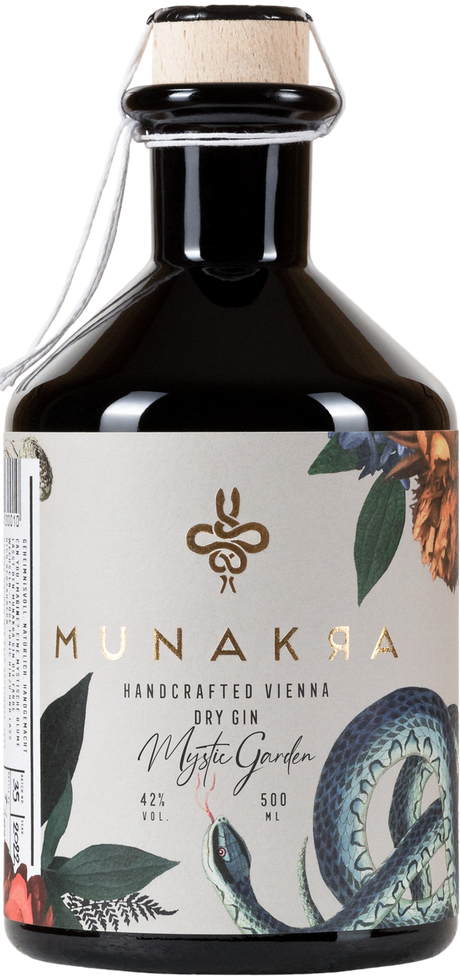 Handcrafted Vienna Dry Gin Mystic Garden von MUNAKRA aus Österreich