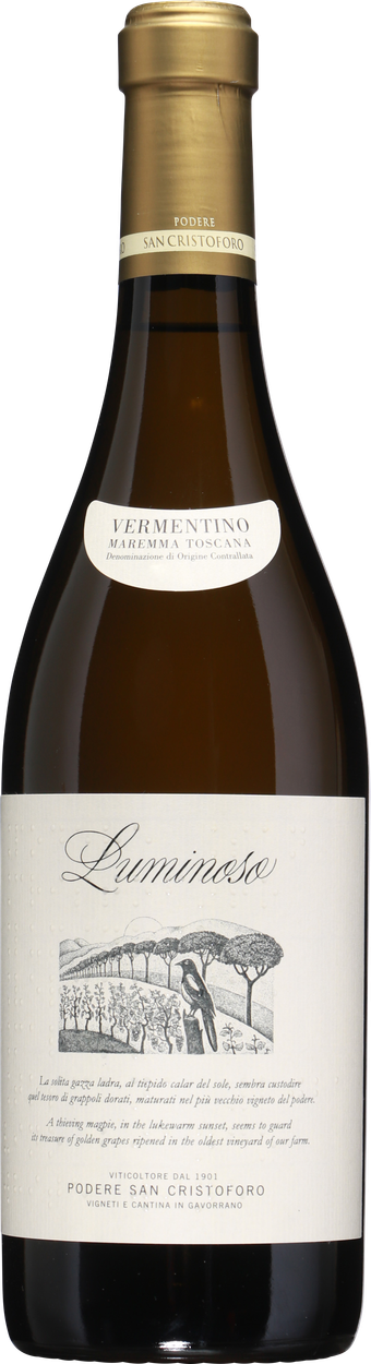 Luminoso Vermentino 2021 von PODERE SAN CRISTOFORO aus Italien