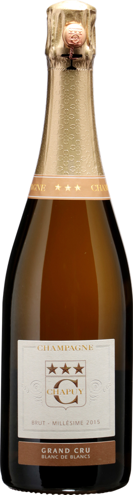Wein aus Frankreich Blanc de Blanc Brut Reserve Grand Cru Millesime 2015 Glasflasche