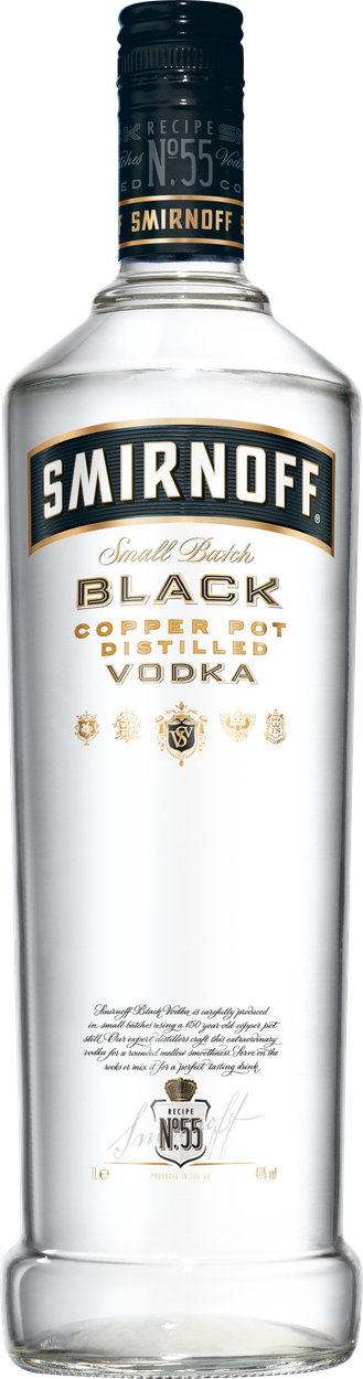 Black Label Vodka von SMIRNOFF aus Italien