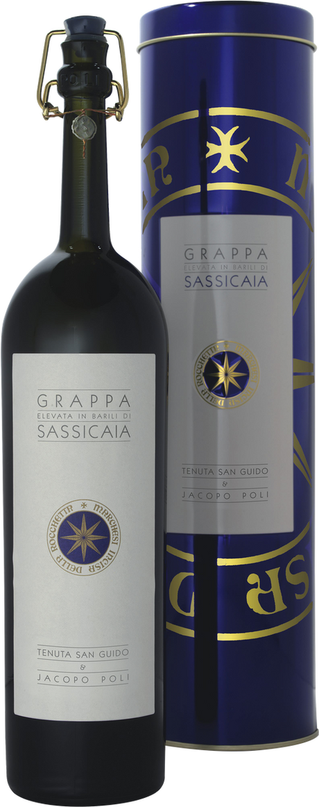 Grappa Barili di Sassicaia von POLI aus Italien