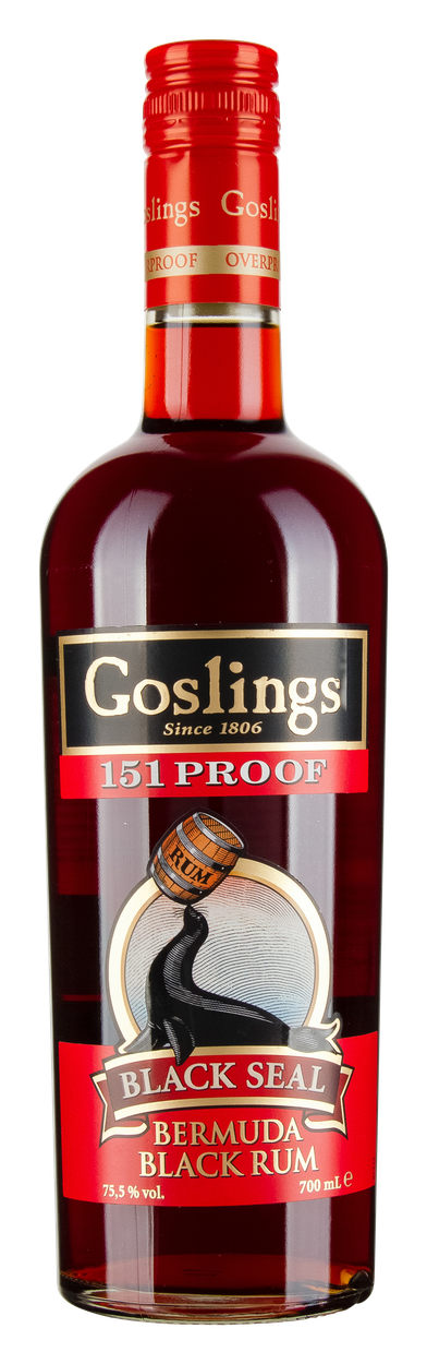 Black Seal 151 Overproof Rum von GOSLING aus Bermuda