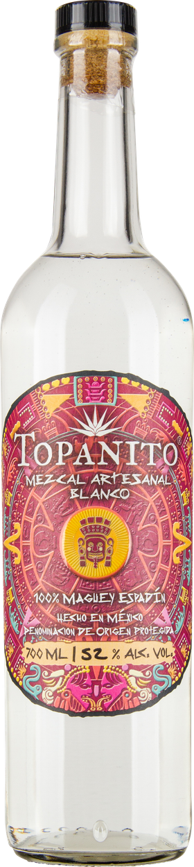 Mezcal Artesanal Blanco 100% Maguey Espadín 52,0% von TOPANITO aus Mexiko