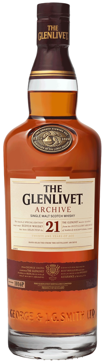 21 years Speyside Single Malt Scotch Whisky von GLENLIVET aus Großbritannien