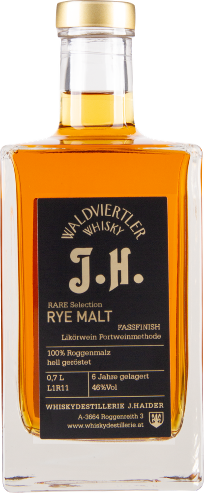WÖsterreich Rye Malt WALDVIERTLER WHISKY J. HAIDER