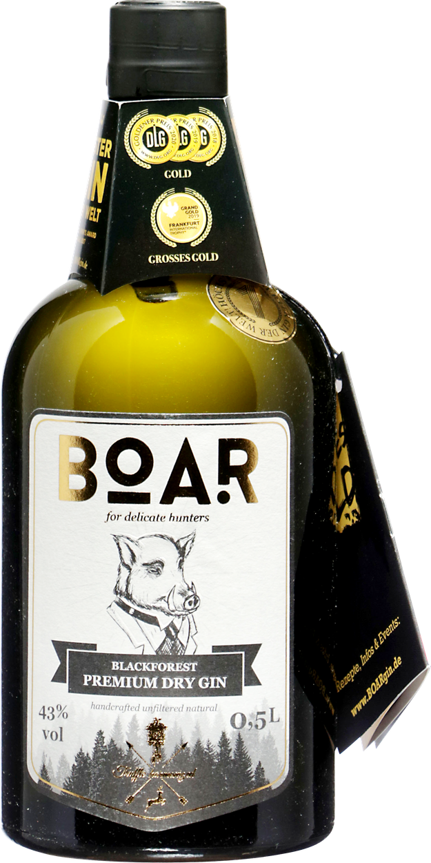 Blackforest Premium Dry Gin von BOAR aus Deutschland