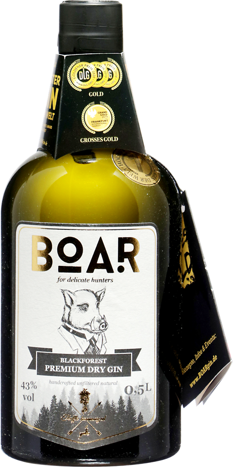 Blackforest Premium Dry Gin von BOAR aus Deutschland