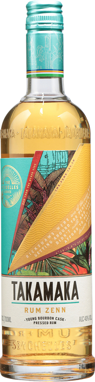 Rum Zenn Young Bourbon Cask Pressed von TAKAMAKA aus Seychellen