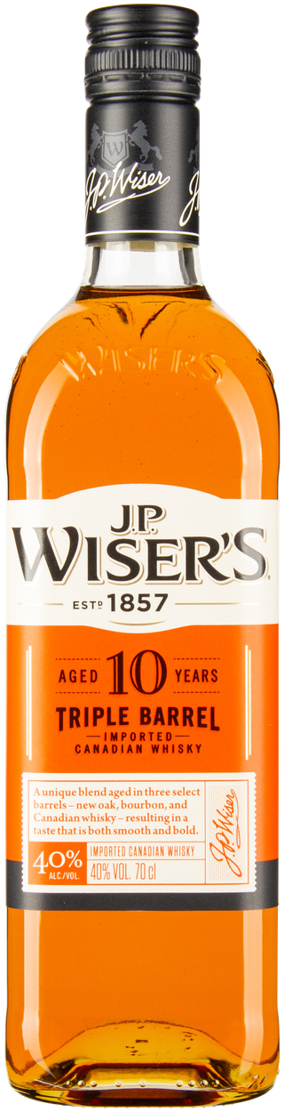 10 year Triple Barrel Canadian Whisky von J.P.WISER'S aus Kanada