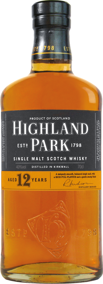 WGroßbritannien 12 years Orkney Island Single Malt im Geschenkkarton HIGHLAND PARK