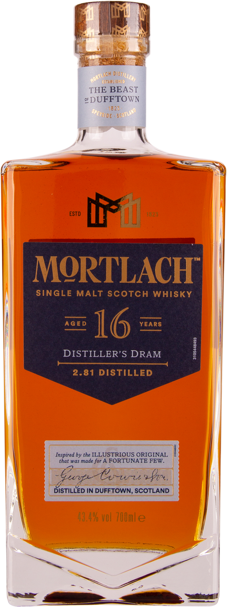 16 years Single Malt Scotch Whisky von MORTLACH aus Großbritannien