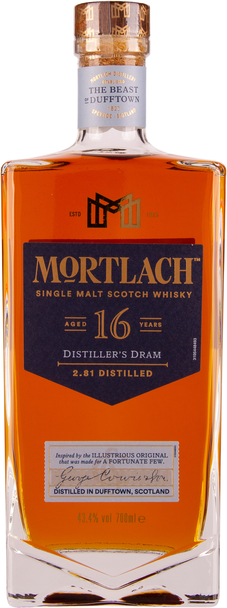16 years Single Malt Scotch Whisky von MORTLACH aus Großbritannien