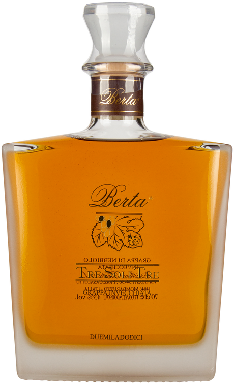 Tre Soli Tre Grappa di Nebbiolo 2017 von BERTA aus Italien