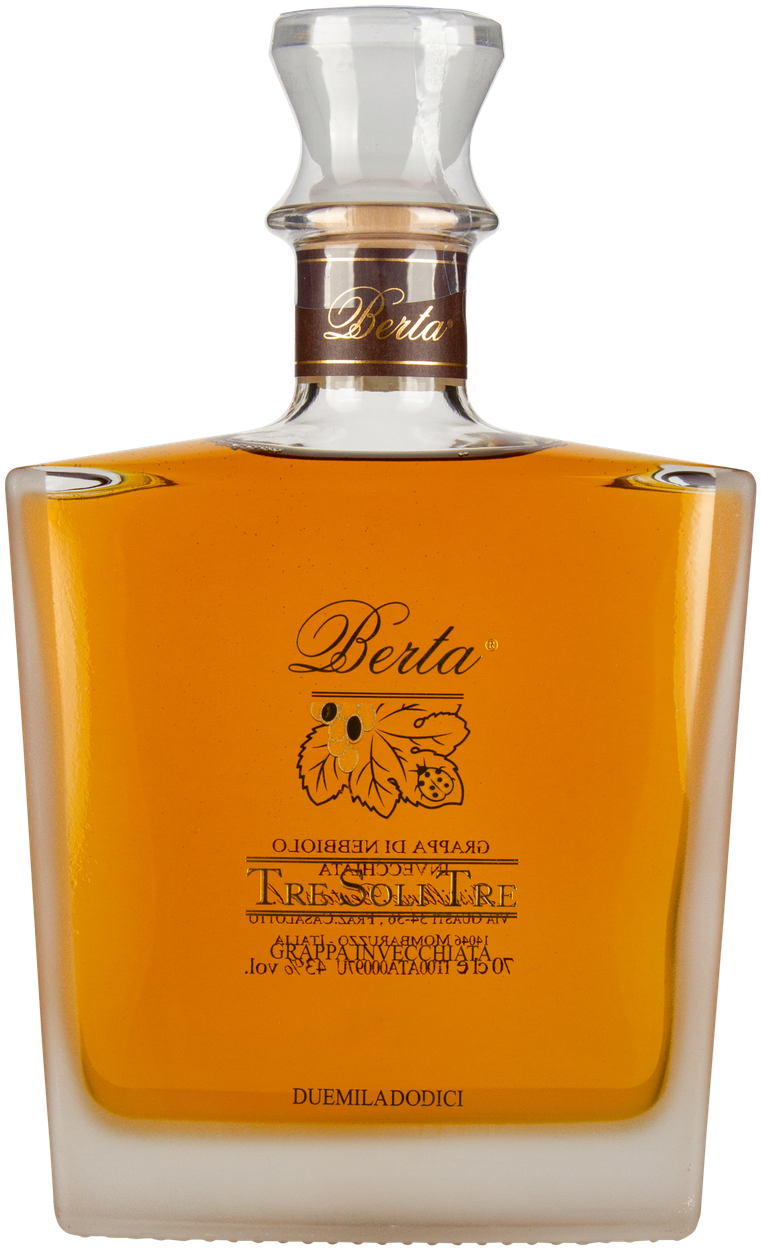 Tre Soli Tre Grappa di Nebbiolo 2017 von BERTA aus Italien