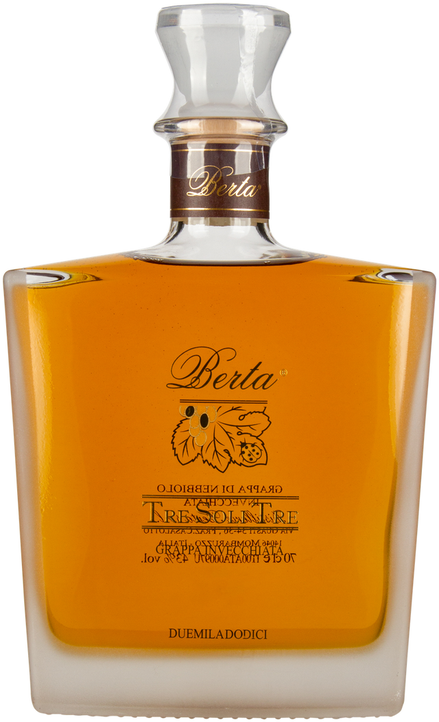 Tre Soli Tre Grappa di Nebbiolo 2017 von BERTA aus Italien