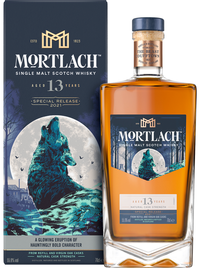 Rarität 13y Special Release 2021 im Geschenkkarton von MORTLACH aus Großbritannien