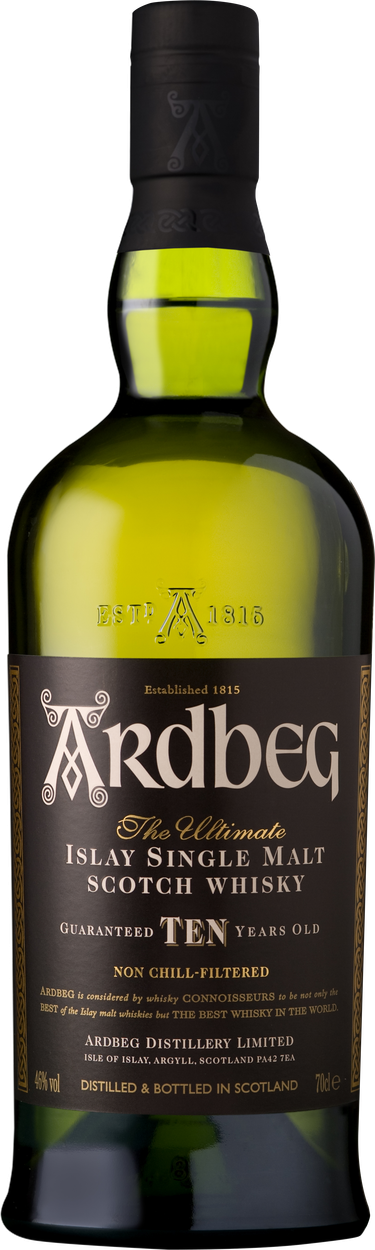 10 years Ten Islay Single Malt Scotch Whisky im Geschenkkarton von ARDBEG aus Großbritannien