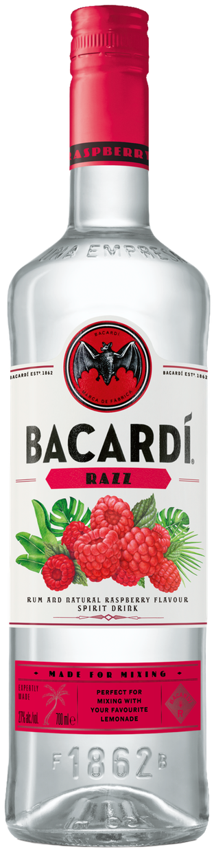 Razz Flavoured Rum von BACARDI aus Puerto Rico