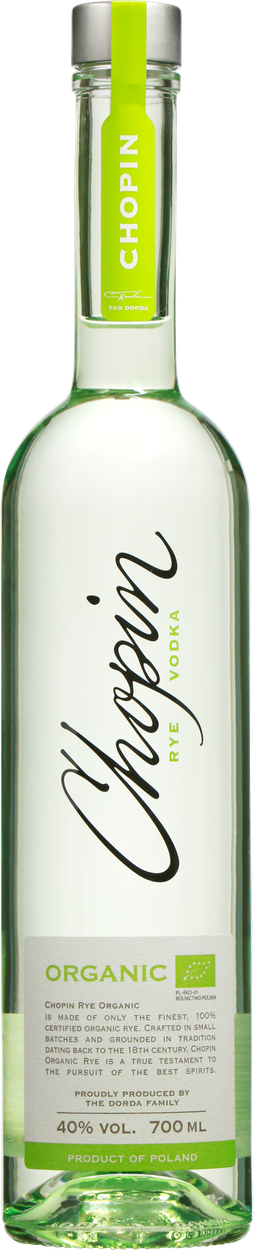 Organic Rye Vodka von CHOPIN aus Polen