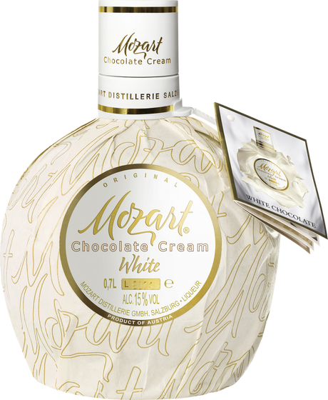 White Chocolate Vanilla Cream Likör von MOZART aus Österreich
