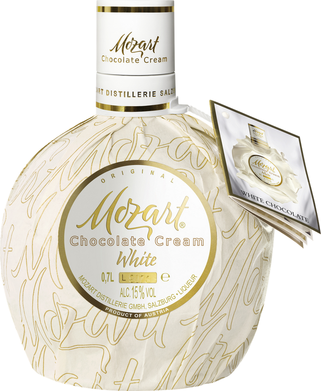 White Chocolate Vanilla Cream Likör von MOZART aus Österreich