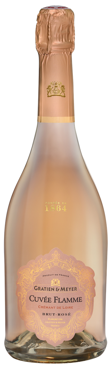 Crémant Cuvée Flamme Brut Rosé von GRATIEN & MEYER aus Frankreich