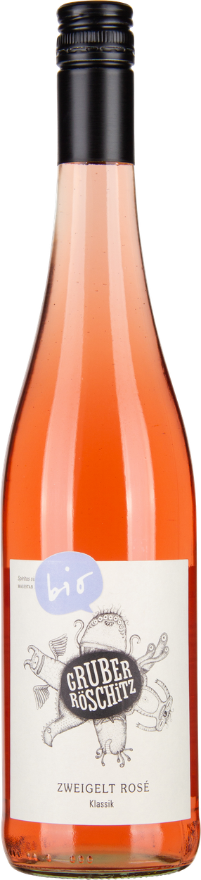Zweigelt Rosé Klassik bio 2025 von GRUBER RÖSCHITZ aus Österreich